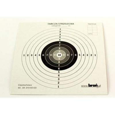 Tarcze papierowe 14x14 cm 100 szt.