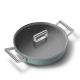 2. Smeg DPF2812EGM Pfanne, 28 cm, Keramik, Edelstahlgriffe, Smaragdgr?n