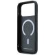 7. Etui BMW Kevlar Ring Stand 360 MagSafe na iPhone 18 Pro Max / 17 Pro Max - ciemnoszare