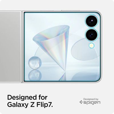 9. Szkło hartowane Spigen Glas.TR EZ Fit HD 2-pack na Samsung Galaxy Z Flip 7 - przezroczyste