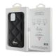 8. Etui Guess Quilted Metal Logo na iPhone 15 - czarne