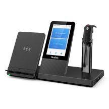 Yealink WH67 UC Zestaw słuchawkowy Bezprzewodowy Nauszny, Opaska na głowę, Opaska na szyję Biuro/centrum telefoniczne Bluetooth Podstawka do ładowania Czarny