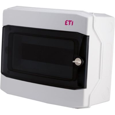 ECH-12PT Rozdzielnia plastikowa NT 12M 1X 12M N+PE IP65 IK07 201X319X144 drzwi dymne szary DIDO