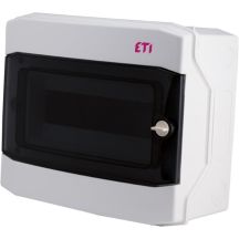 ECH-12PT Rozdzielnia plastikowa NT 12M 1X 12M N+PE IP65 IK07 201X319X144 drzwi dymne szary DIDO