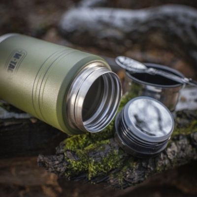 12. Termos obiadowy z łyżką ze stali Inox M-TAC Olive poj. 750 ml.