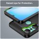 6. Carbon Case etui do Infinix Hot 12 Pro elastyczny silikonowy karbonowy pokrowiec czarne