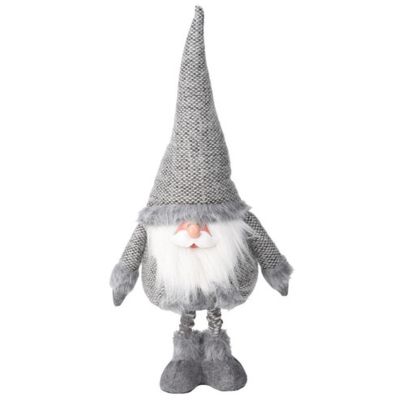 4. MIKOŁAJ NA TELESKOPOWYCH NOGACH 30X18X100CM SREBRNY