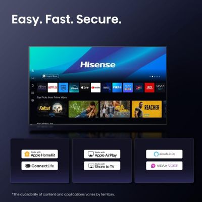 13. Hisense E7Q PRO 43E7Q PRO 109,2 cm (43") 4K Ultra HD Smart TV Wi-Fi Czarny