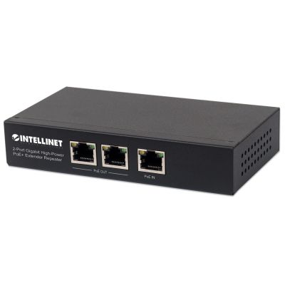 6. Intellinet 561266 łącza sieciowe Nie zarządzany Gigabit Ethernet (10/100/1000) Obsługa PoE Czarny
