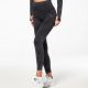 4. Legginsy damskie sportowe Carpatree  Yasmine wysoki stan marmur  - CP-YSL-BL