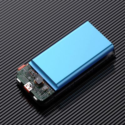 7. Powerbank Dudao K15Pro 20000mAh 22.5W PD USB-C / USB-A / wbudowane kable Lightning i USB-C - czarny