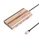 Stacja dokująca USB-C Orico XDR 12w1 RGB USB-A USB-C PD 100W 2x HDMI 4K 60Hz VGA RJ45 Gigabit czytnik kart SD i microSD - różowo-złota