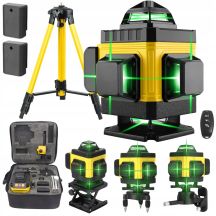 Extralink | Zestaw poziomica laserowa krzyżowa płaszczyznowa laser 4D ze statywem