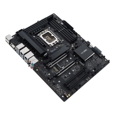 9. Płyta ASUS Pro WS W680-ACE W680 (LGA 1700) ATX motherboard, 2x PCIe 5.0, 3x PCIe 4.0, 3x PCIe 4.0 M.2 slots, 2x USB 3.2 Gen 2, 4x USB 3.2 Gen 1, 2x USB 2.0, 2x 2.5 Gb Ethernet,  1x SlimSAS, 4x SATA , HDMI, DisplayPort and VGA