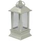 5. ŚWIECA LATARNIA LED 9CM SREBRNY
