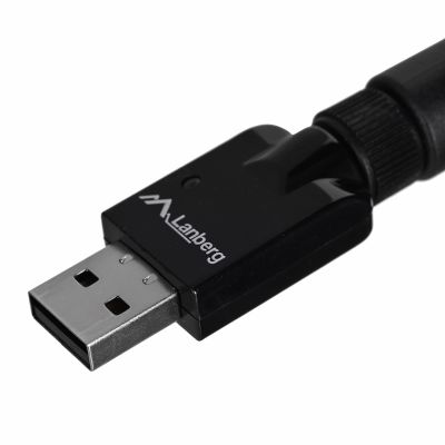 6. Karta sieciowa Lanberg N300 NC-0300-WIE (USB 2.0, Złącze anteny WiFi)