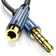 2. Ugreen kabel adapter przedłużacz AUX mini jack 3,5 mm 1,5m niebieski (AV118)