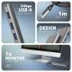 3. Axagon HMC-5H USB-C 3.2 Gen 1 hub 3x USB-A 4K HDMI PD 100W - Silber Przewodowa USB 3.2 Gen 1 (3.1 Gen 1) Type-C Srebrny
