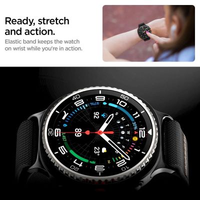 9. Pasek Spigen Fit Lite na Samsung Galaxy Watch 40 / 44 / 46 mm - czarny
