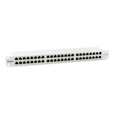 Wyposażenie 19" Patch Panel 48xRJ45 Cat6a FTP 1U 500MHz RAL7035