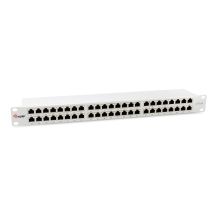 Wyposażenie 19" Patch Panel 48xRJ45 Cat6a FTP 1U 500MHz RAL7035