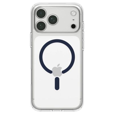 4. Etui Spigen Ultra Hybrid MagSafe na iPhone 18 Pro Max / 17 Pro Max - przezroczysto-granatowe