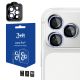 Szkło hartowane na obiektyw aparatu 3mk Lens Protection Pro Black na iPhone 18 Pro / 18 Pro Max - jasnoniebieskie
