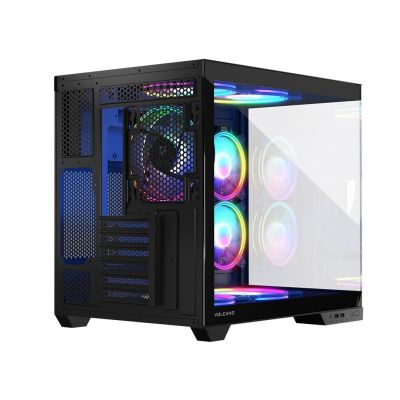 30. MODECOM OBUDOWA VOLCANO PANORAMA APEX ARGB 7F MIDI BLACK