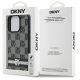 8. Etui DKNY Checkered Pattern & Printed Stripes na iPhone 16 Pro - czarne