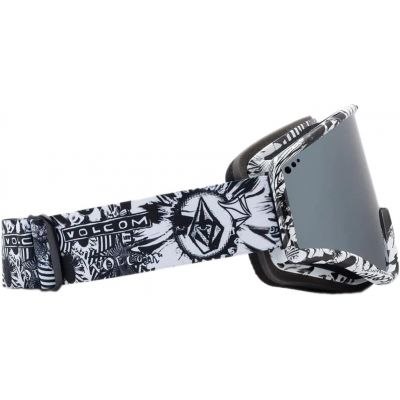 2. Gogle narciarskie damskie/męskie Volcom YAE OP ART/SILVER CHROME ochrona UV snowboardowe szare (VG0722318)