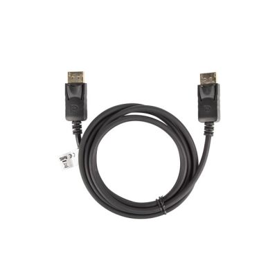3. Kabel Lanberg  CA-DPDP-10CC-0018-BK (DisplayPort Męski - DisplayPort Męski; 1,8m; czarny)