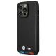 2. Etui BMW Leather Stamp Tricolor na iPhone 14 Pro - czarne