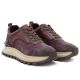 4. Skórzane półbuty sneakersy na platformie burgundowe Artiker 59C0009