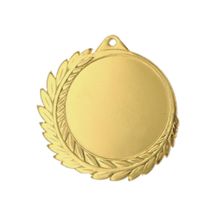 Medal złoty ogólny z miejscem na emblemat 50 mm - medal stalowy