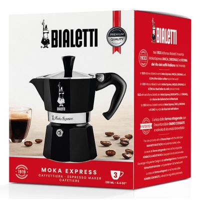 6. Bialetti Moka Exress Kawiarka moka Czarny