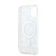 7. Etui DKNY IML Checkered Mono Pattern & Printed Stripes MagSafe na iPhone 11 / Xr - beżowe