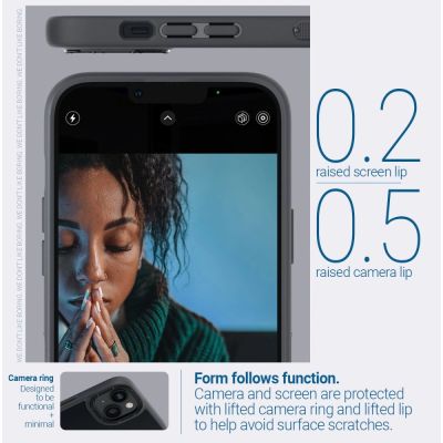 8. Etui Caseology Skyfall na iPhone 14 Plus - czarny mat