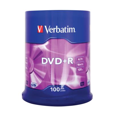 3. Płyta DVD Verbatim 43551 (4,7GB; 16x; 100szt.; Cake)