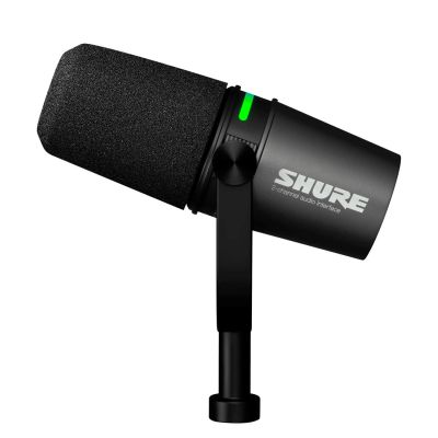 3. Shure MV7i - Inteligentny mikrofon z interfejsem US