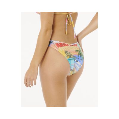 3. Dół od bikini damski RIP CURL Hotel Malibu Hi Leg Cheeky multikolor
