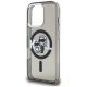 6. Etui Karl Lagerfeld IML Glitter Karl & Choupette Sketch Logo MagSafe na iPhone 16 Pro Max - czarne