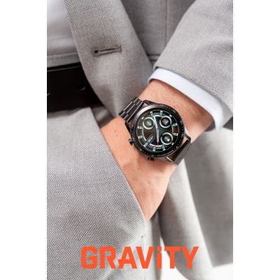 2. Smartwatch Gravity Czarny Bransoleta i Pasek GT10-1