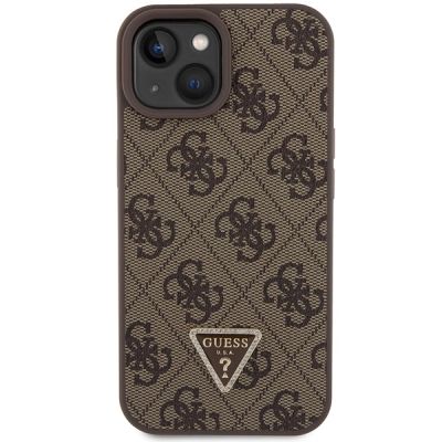 4. Etui Guess Crossbody 4G Metal Logo do iPhone 15 Plus - brązowe