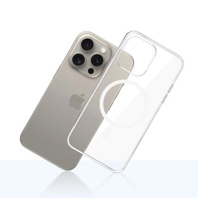6. Etui 3mk Clear MagCase na Apple iPhone 15 Pro Max - przezroczyste