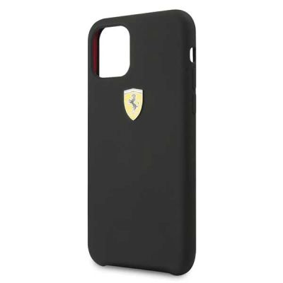 3. Etui Ferrari Silicone na iPhone 11 Pro Max - czarne