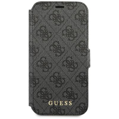 4. Etui Guess Charms Collection Book 4G na iPhone 12 / 12 Pro - szare