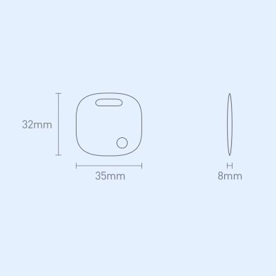 22. Baseus T2 Pro inteligentny lokalizator GPS do kluczy torebki dla dziecka biały (FMTP000002)