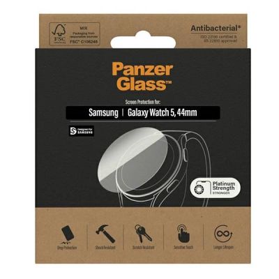 3. Szkło PanzerGlass Screen Protector antybakteryjne na Samsung Galaxy Watch Classic 5 44 mm