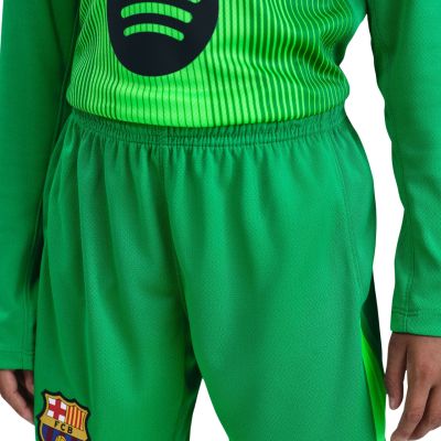 3. Spodenki dla dzieci Nike FC Barcelona 2025/26 Stadium Goalkeeper zielone HQ0475 310