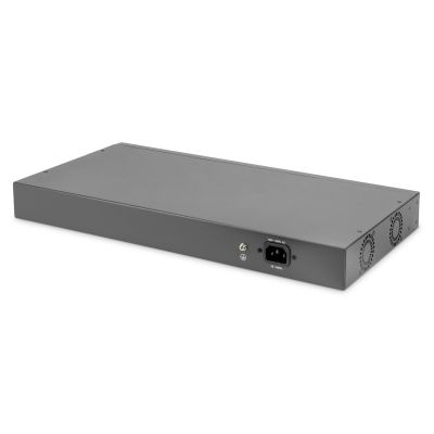 2. Digitus DN-95343 przełącznik sieciowy Nie zarządzany Fast Ethernet (10/100) Obsługa PoE 1U Czarny, Srebrny